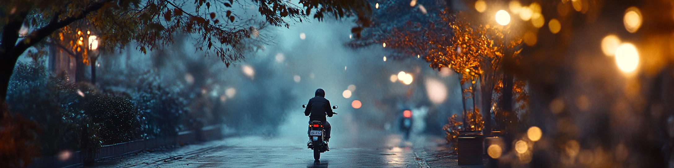 Motorcycle accident scene